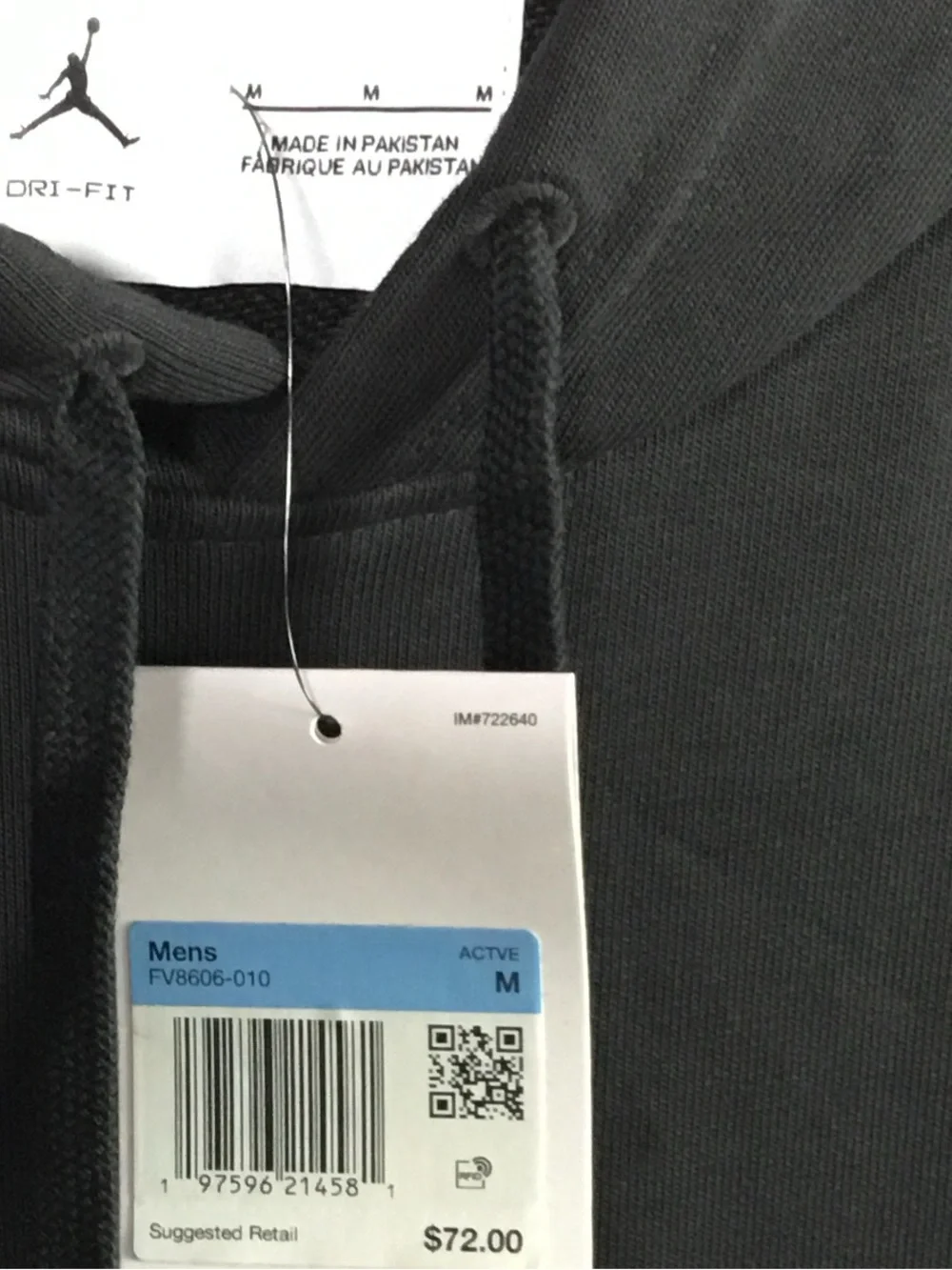Jordan Black Hoodie with White Jumpman